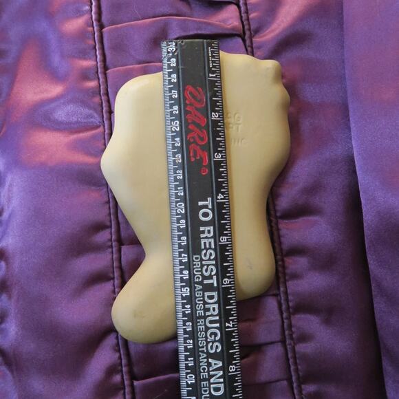 Vtg Brown Bag Cookie Art Mold 1987 Christmas Stocking Red Ribbon Hill Design - Picture 9 of 9